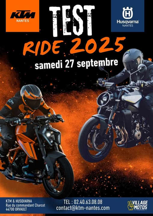 KTM TOUR & HUSQVARNA TOUR font étape chez Village Motos – KTM Nantes 